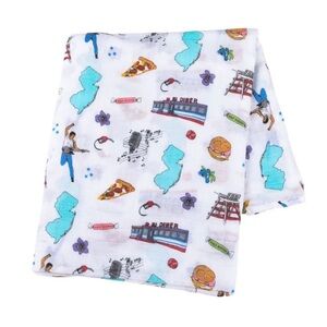 Little Hometown - New Jersey Swaddle Blanket 47”x47”